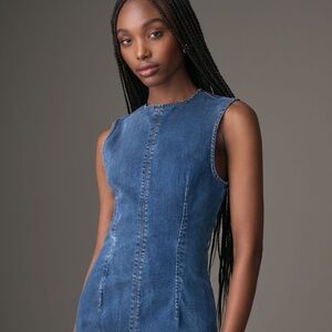 Reformation Kendi Mini Denim Dress